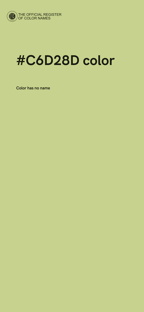 #C6D28D color image