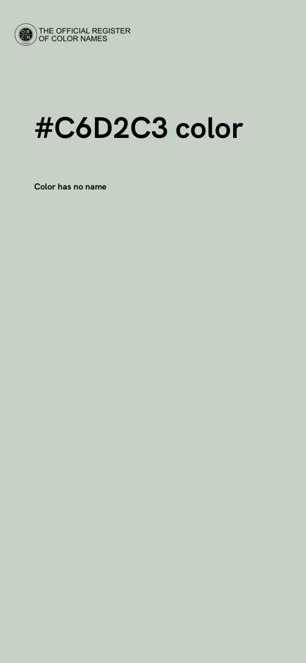 #C6D2C3 color image