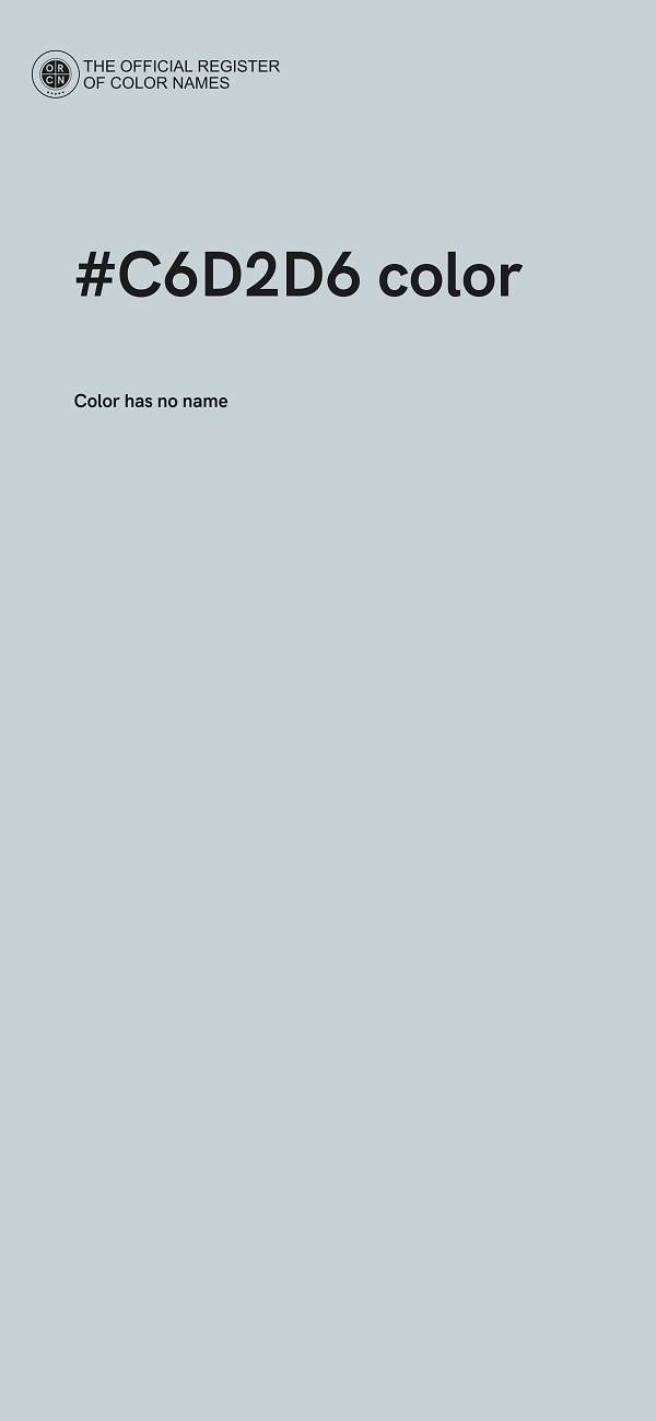 #C6D2D6 color image