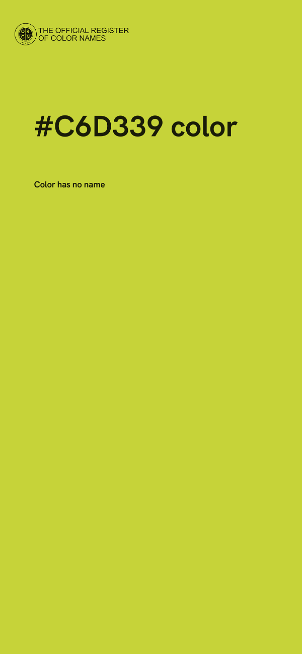 #C6D339 color image