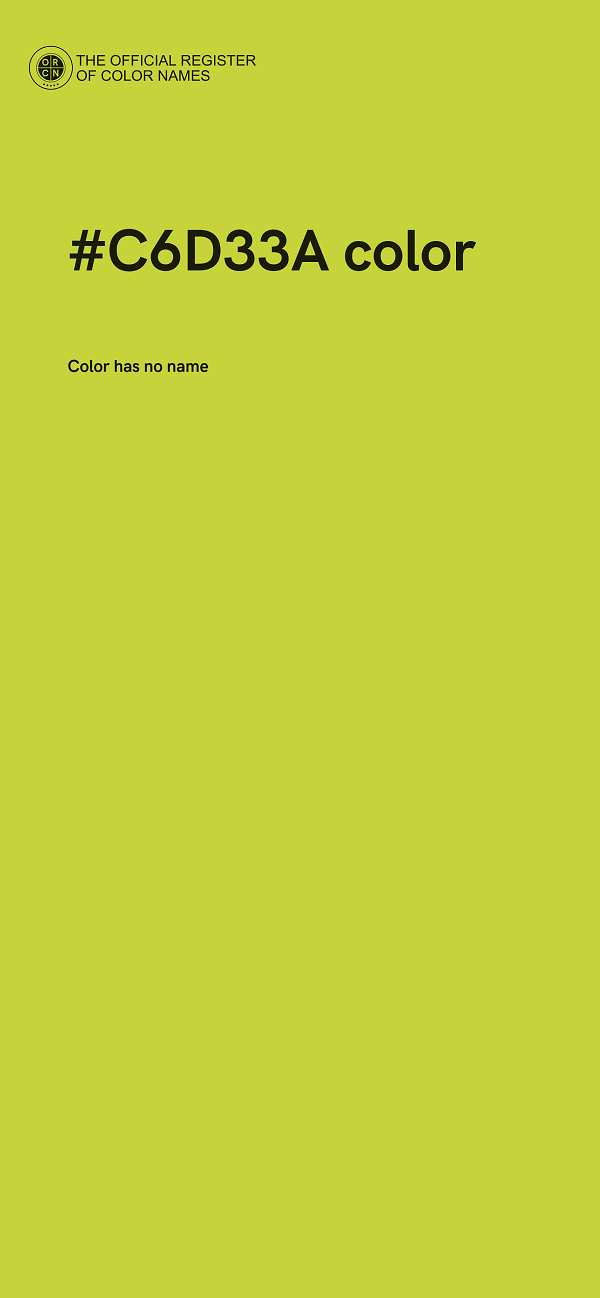 #C6D33A color image