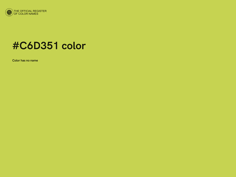 #C6D351 color image