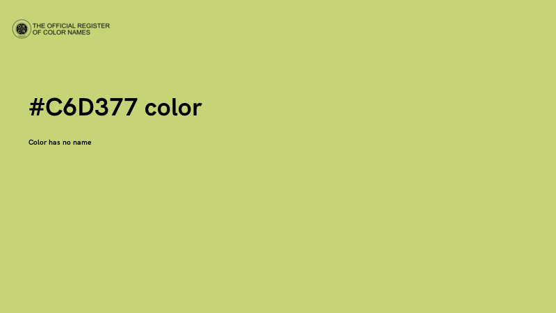 #C6D377 color image