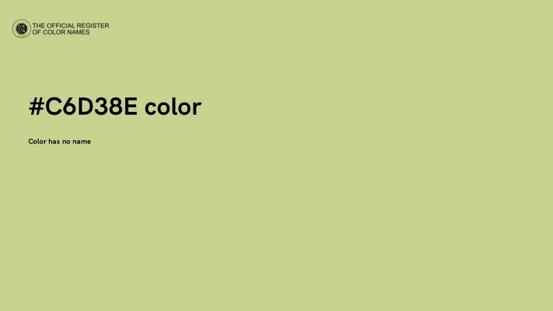 #C6D38E color image