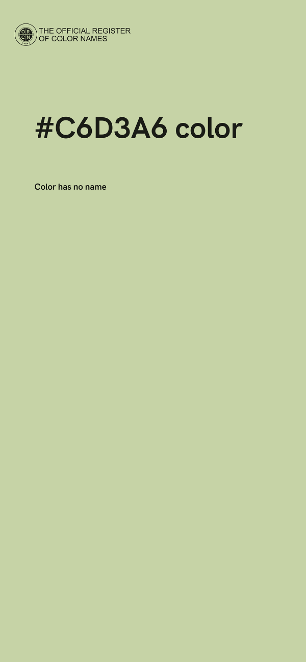 #C6D3A6 color image