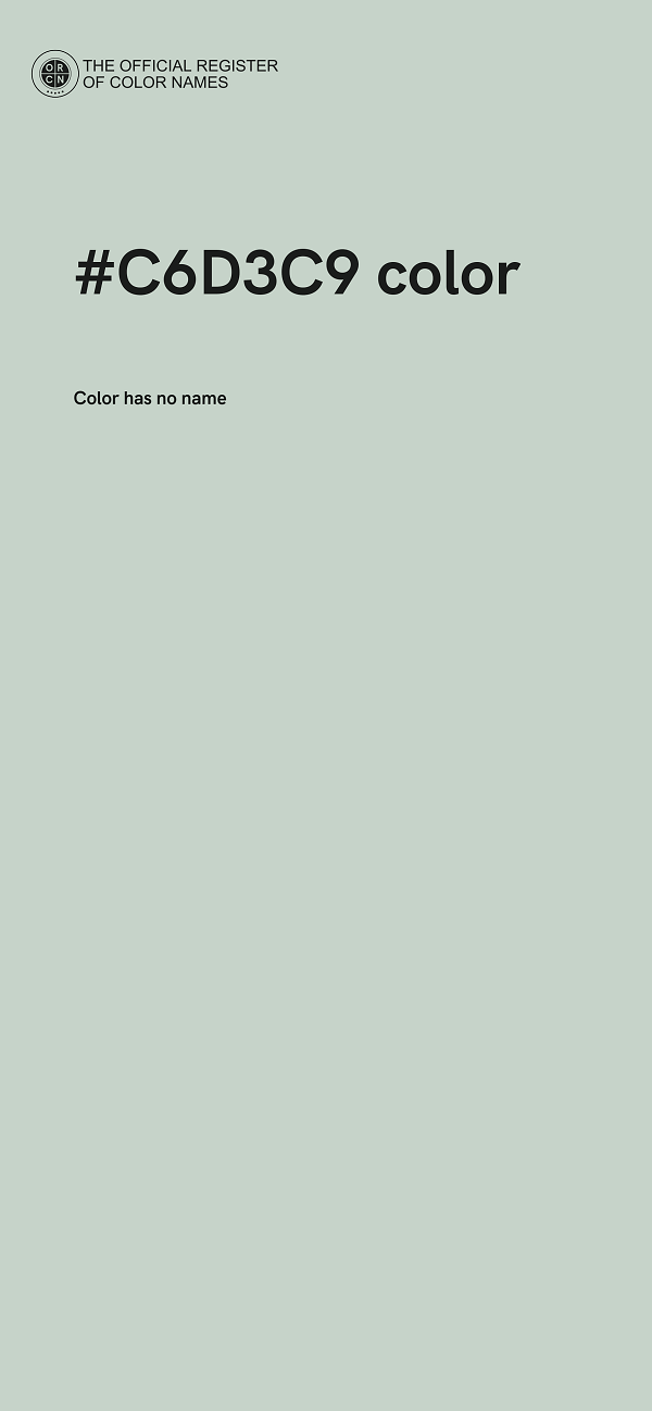 #C6D3C9 color image