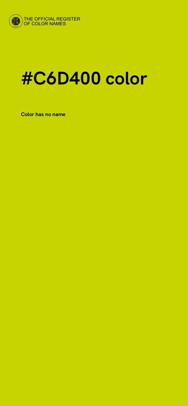 #C6D400 color image