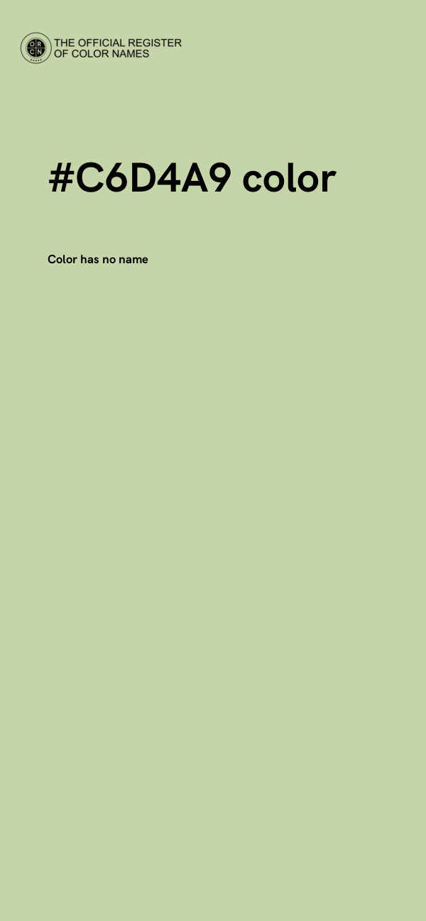 #C6D4A9 color image