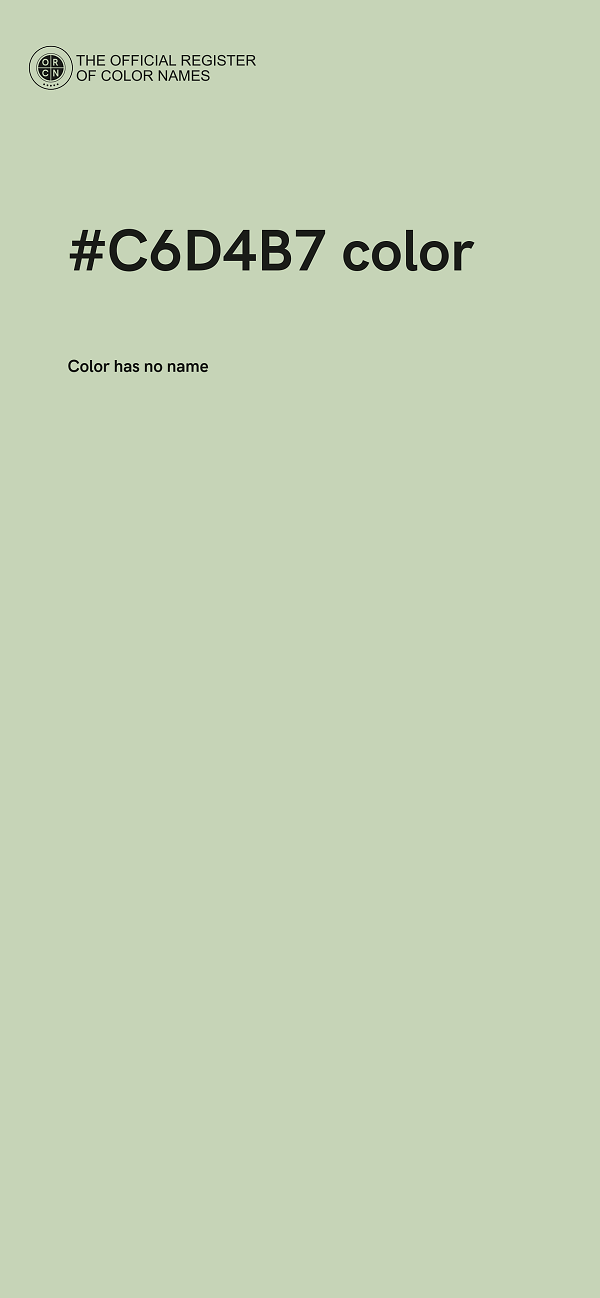 #C6D4B7 color image