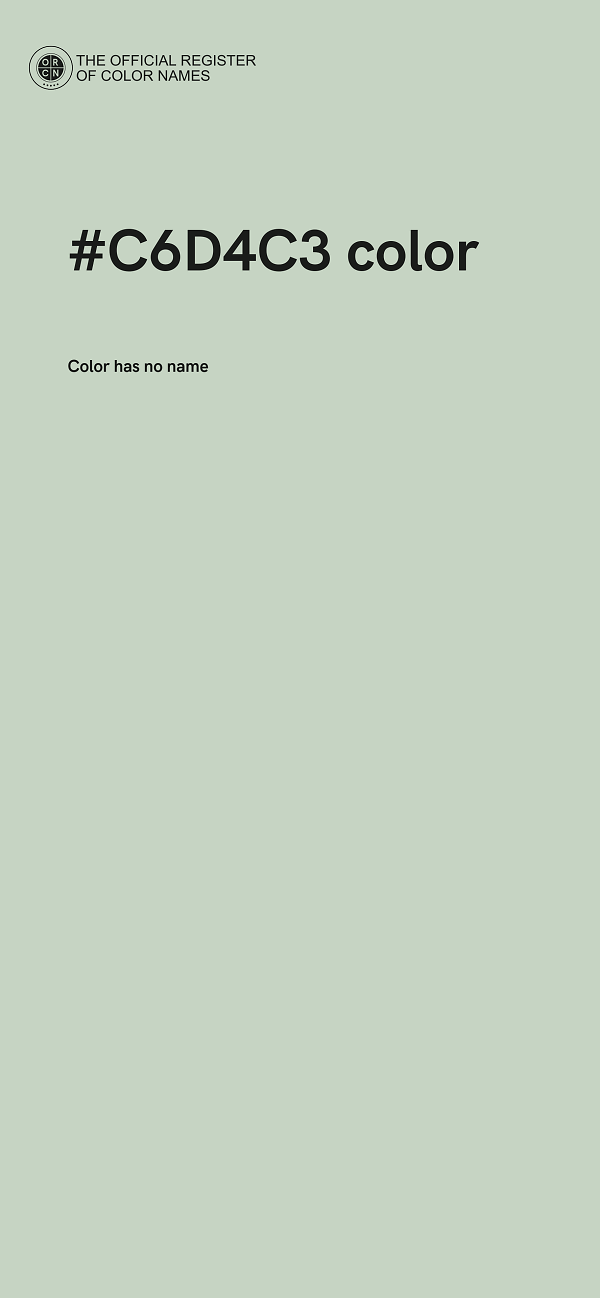 #C6D4C3 color image