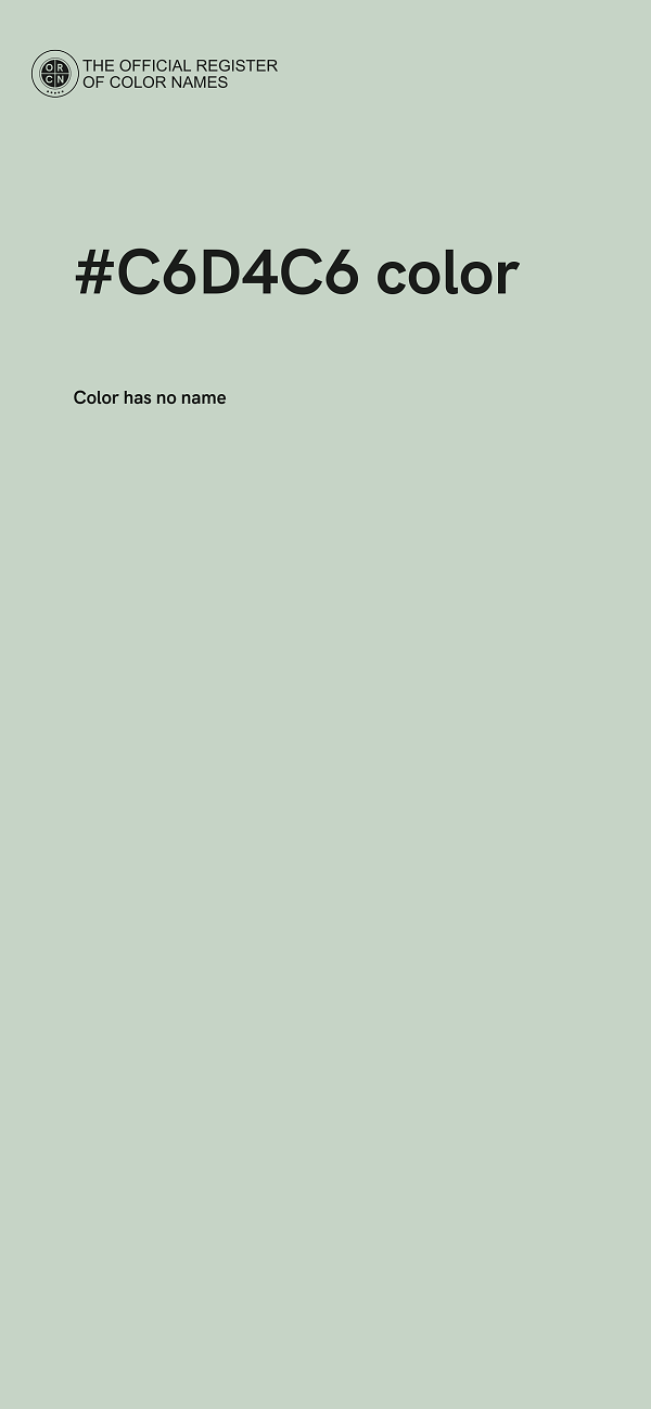 #C6D4C6 color image