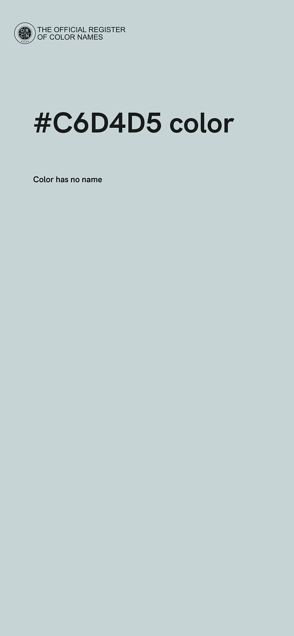 #C6D4D5 color image