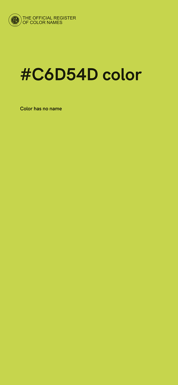 #C6D54D color image