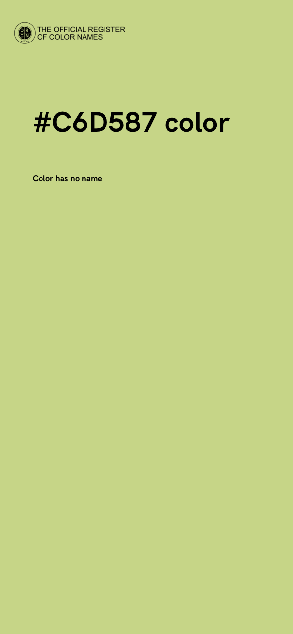 #C6D587 color image