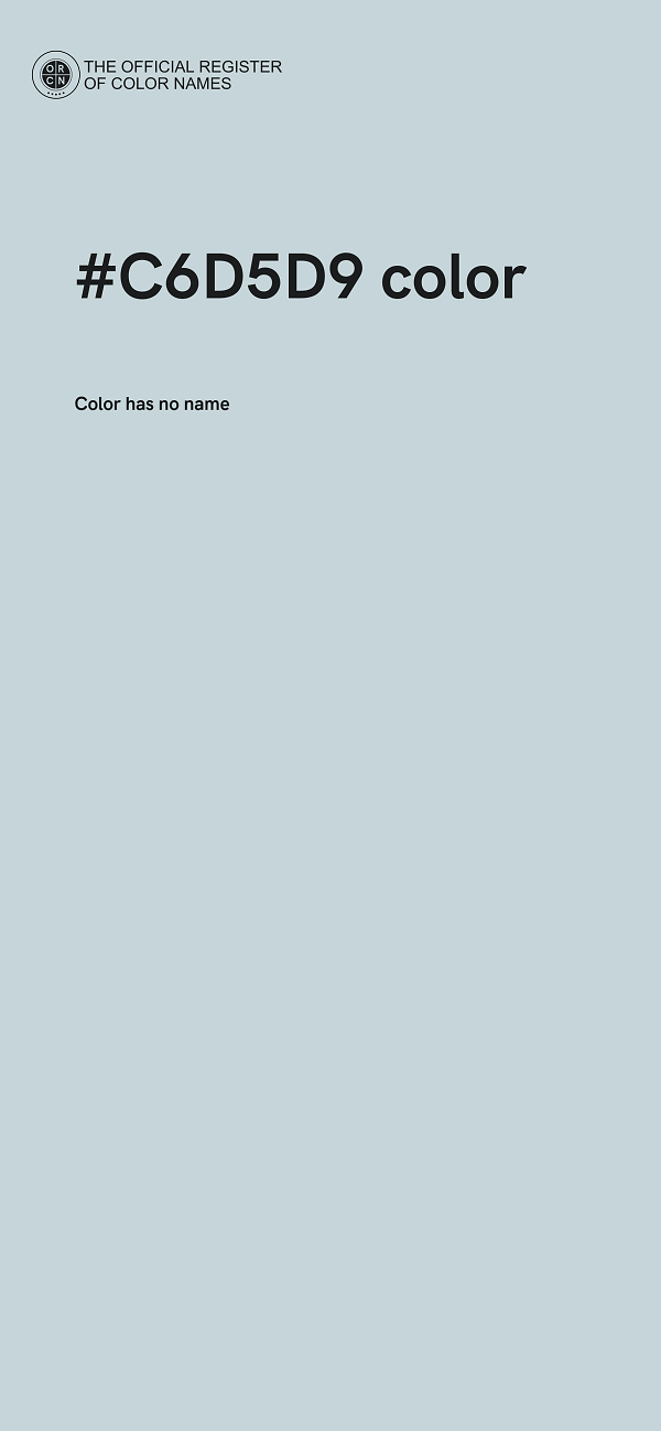#C6D5D9 color image