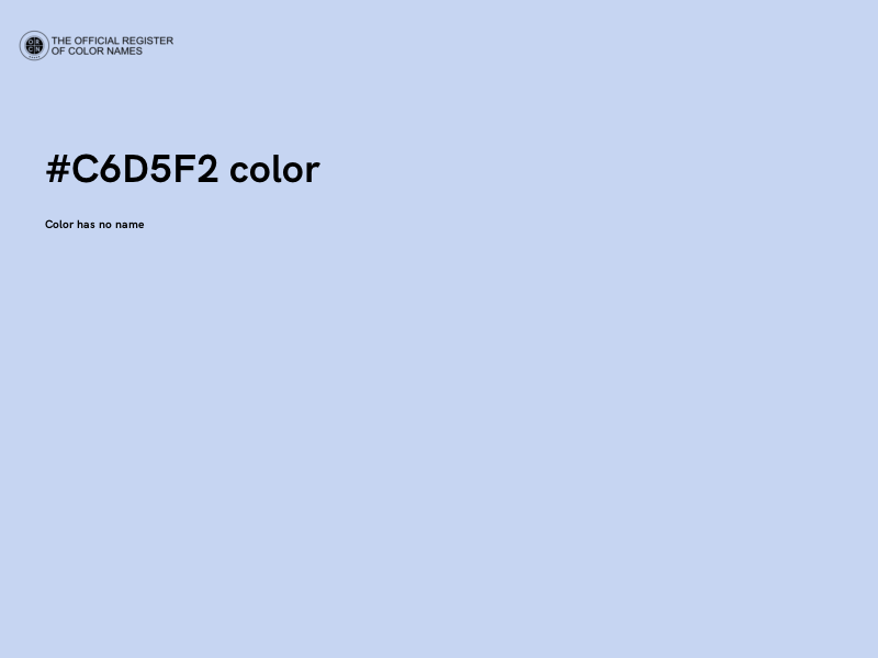 #C6D5F2 color image