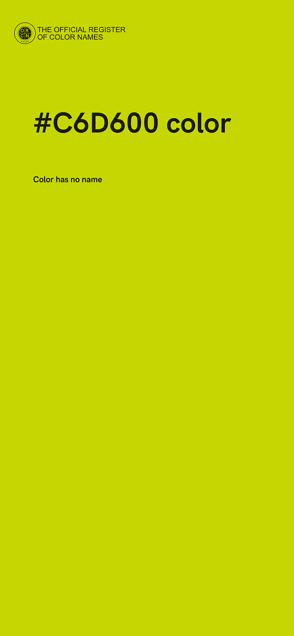 #C6D600 color image