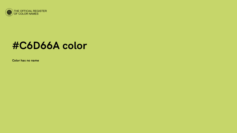 #C6D66A color image