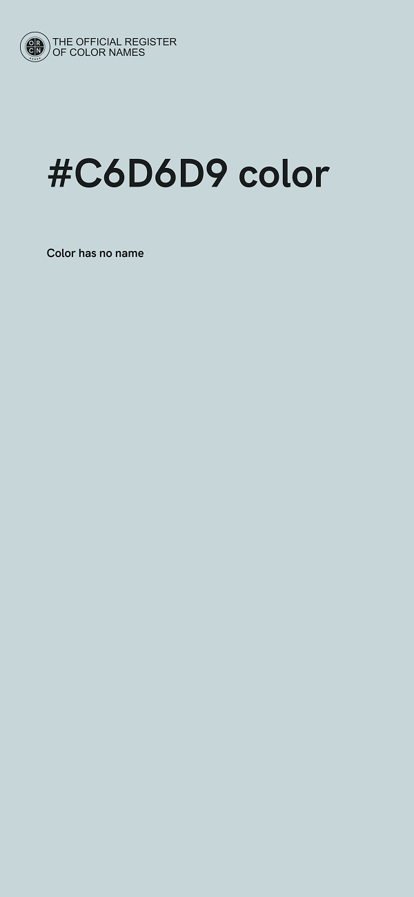#C6D6D9 color image