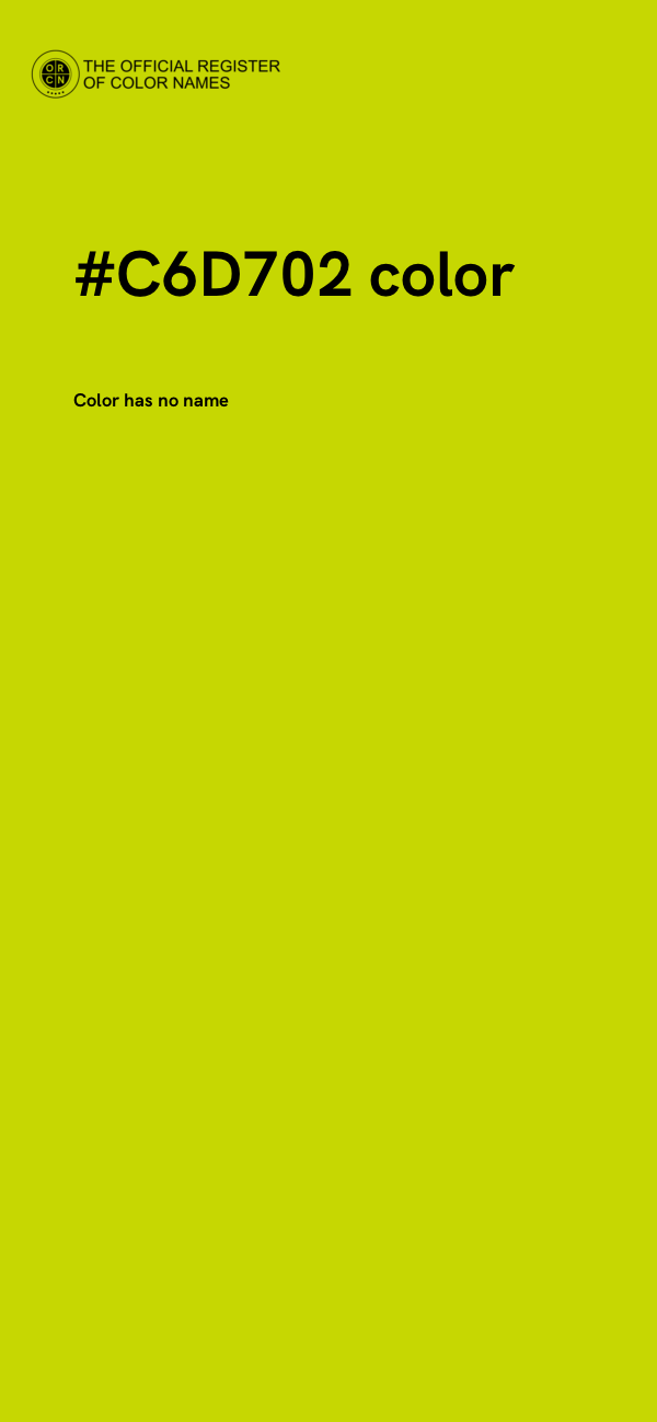 #C6D702 color image