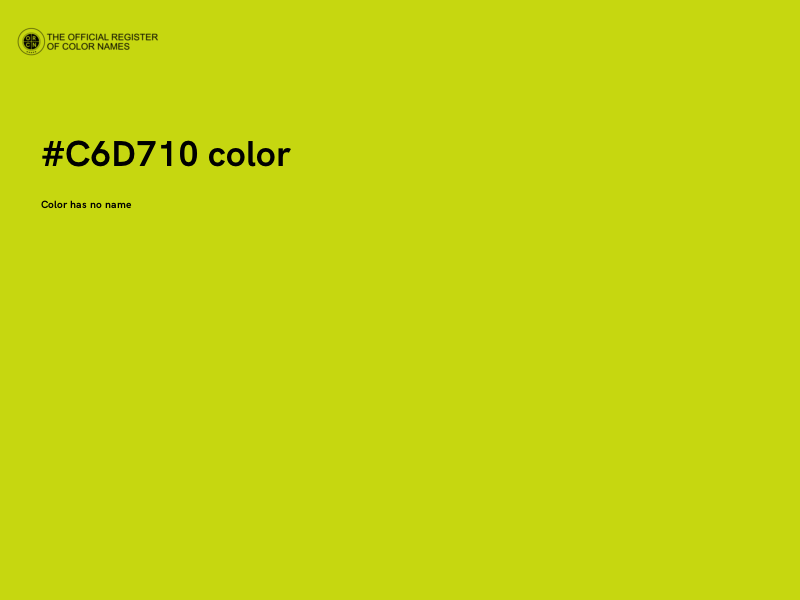 #C6D710 color image