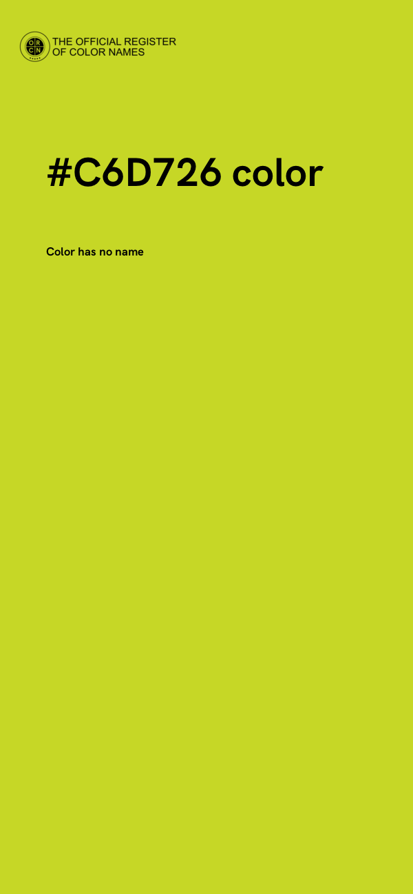 #C6D726 color image