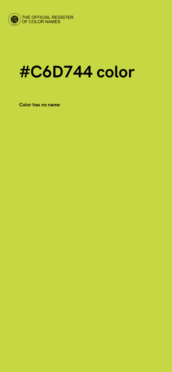 #C6D744 color image