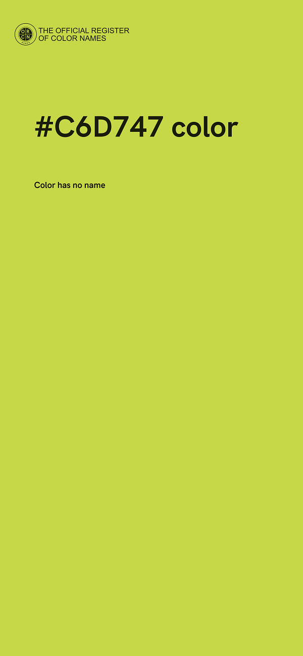 #C6D747 color image