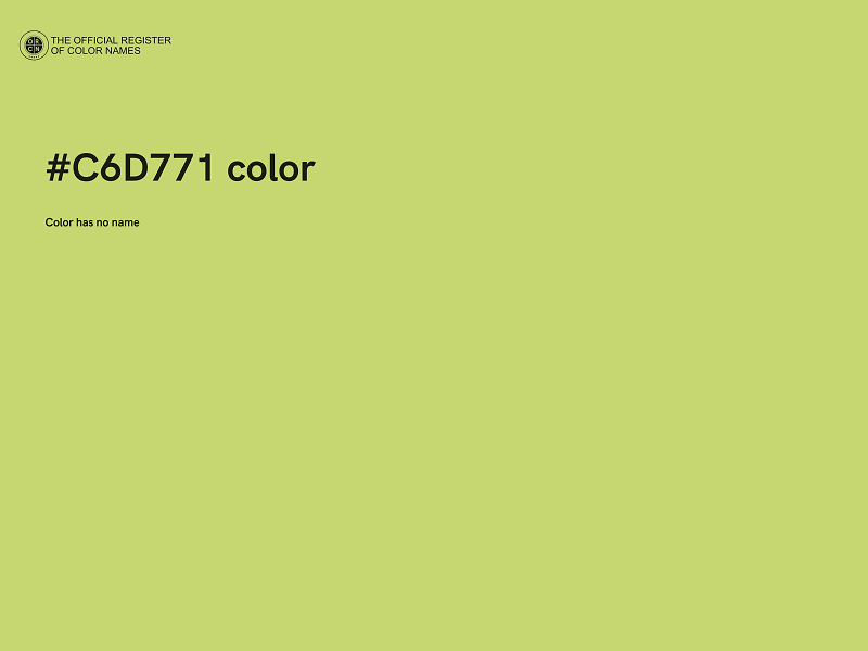 #C6D771 color image