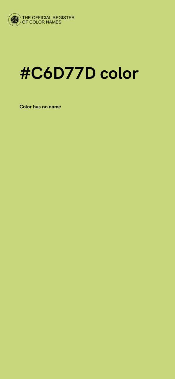#C6D77D color image