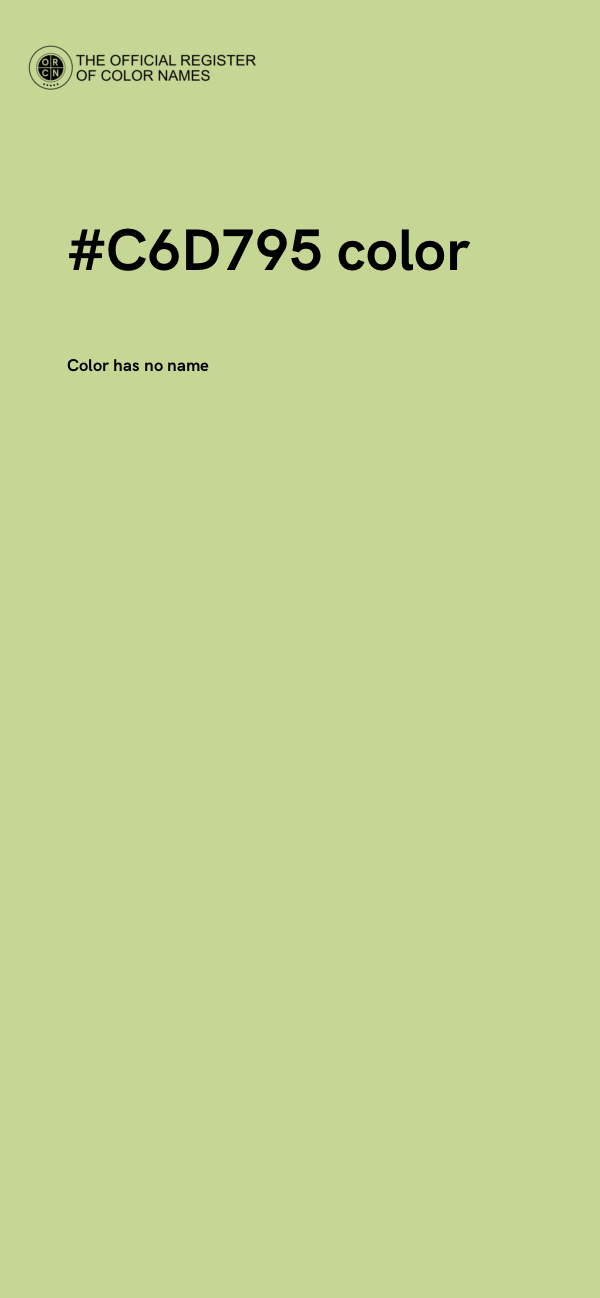 #C6D795 color image