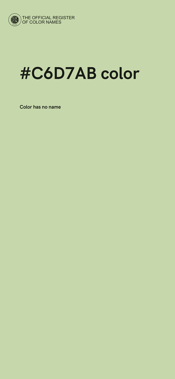 #C6D7AB color image