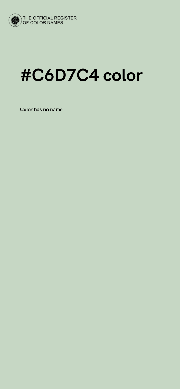 #C6D7C4 color image