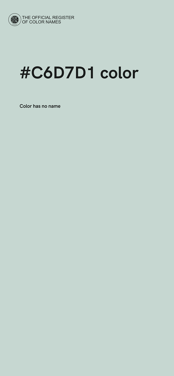 #C6D7D1 color image