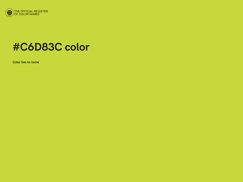 #C6D83C color image