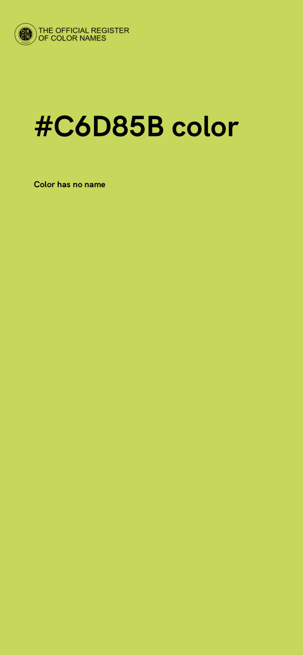 #C6D85B color image