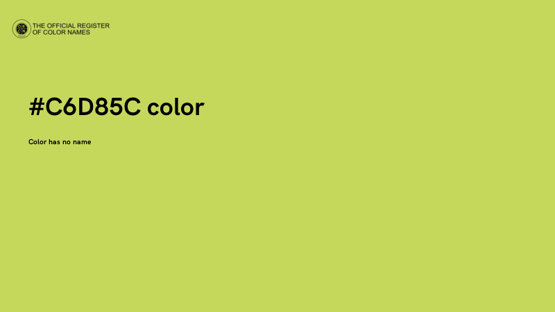 #C6D85C color image