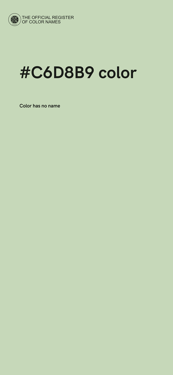 #C6D8B9 color image