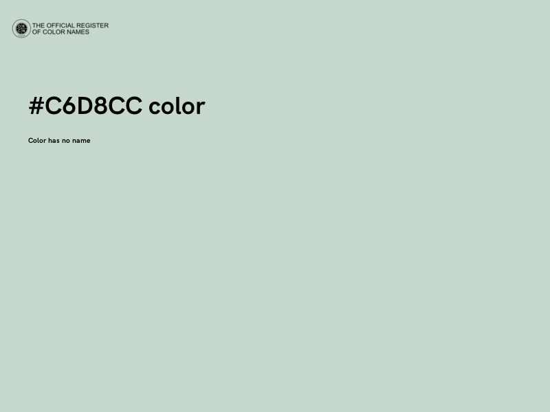 #C6D8CC color image