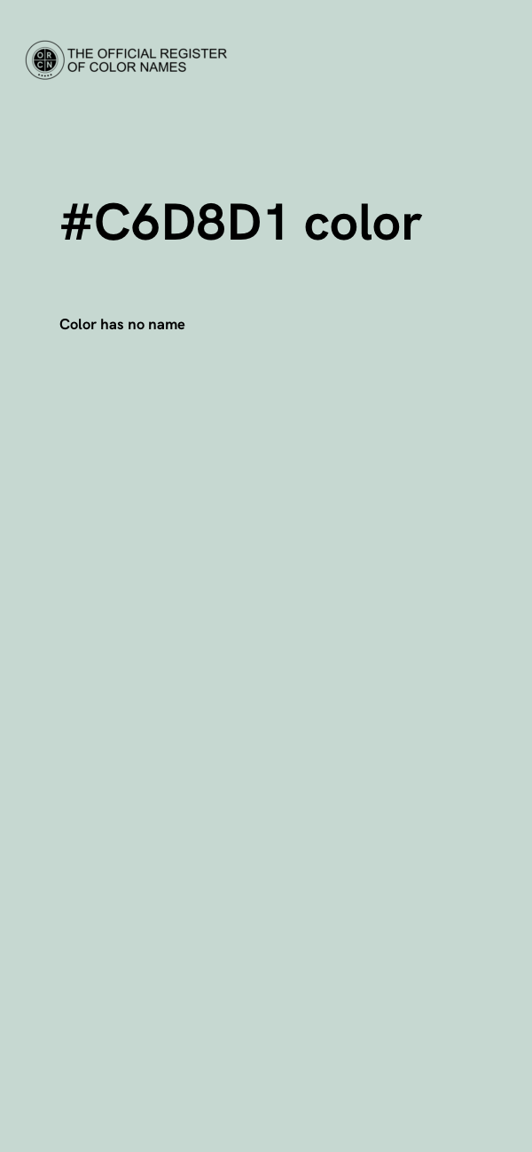 #C6D8D1 color image