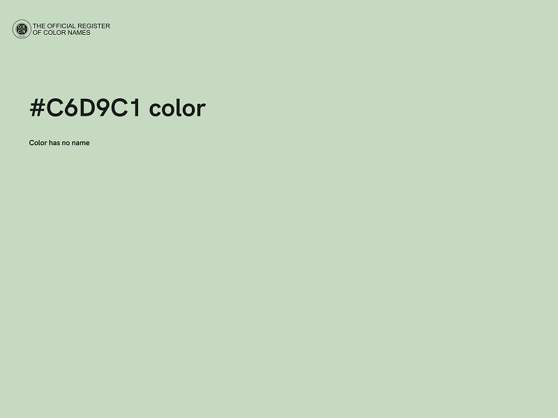 #C6D9C1 color image