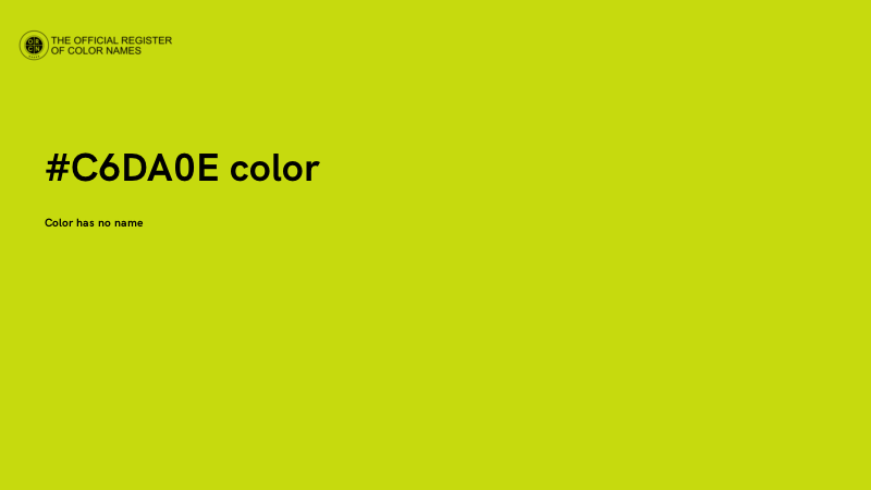 #C6DA0E color image