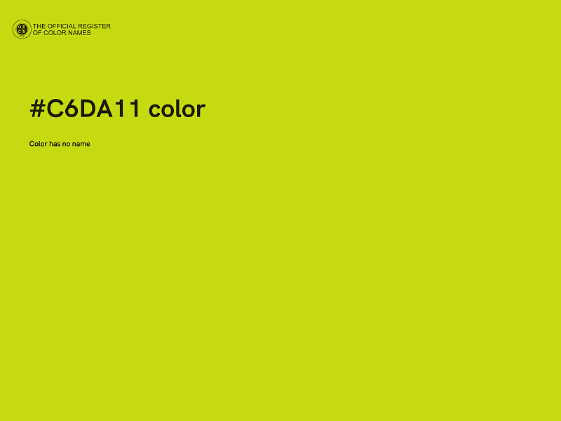 #C6DA11 color image