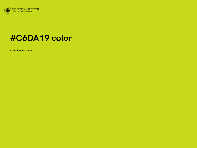 #C6DA19 color image