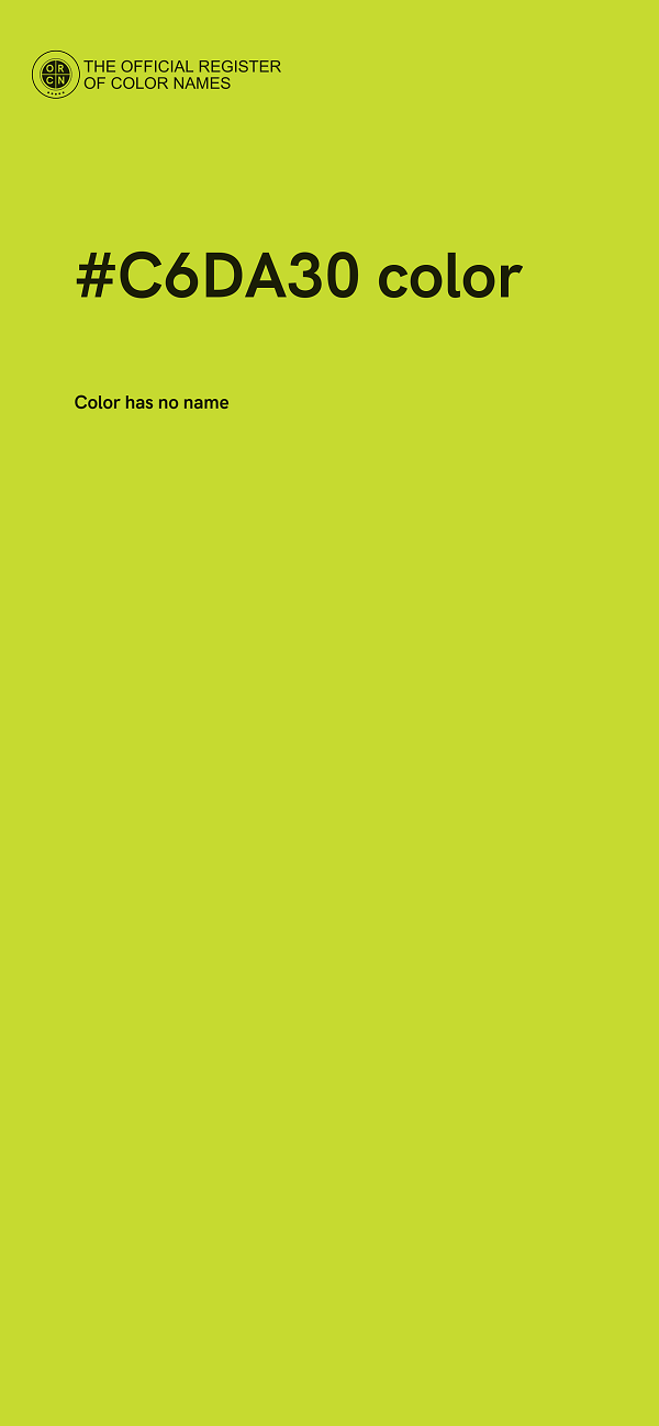 #C6DA30 color image