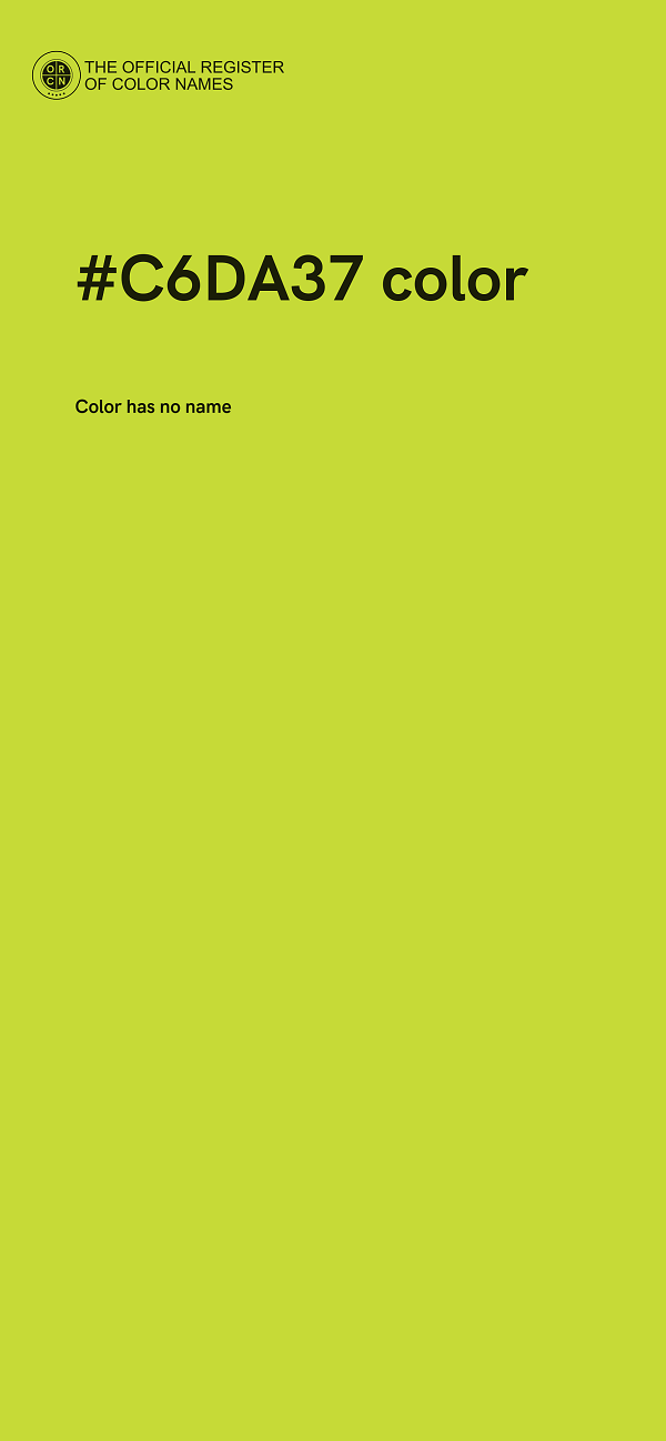 #C6DA37 color image