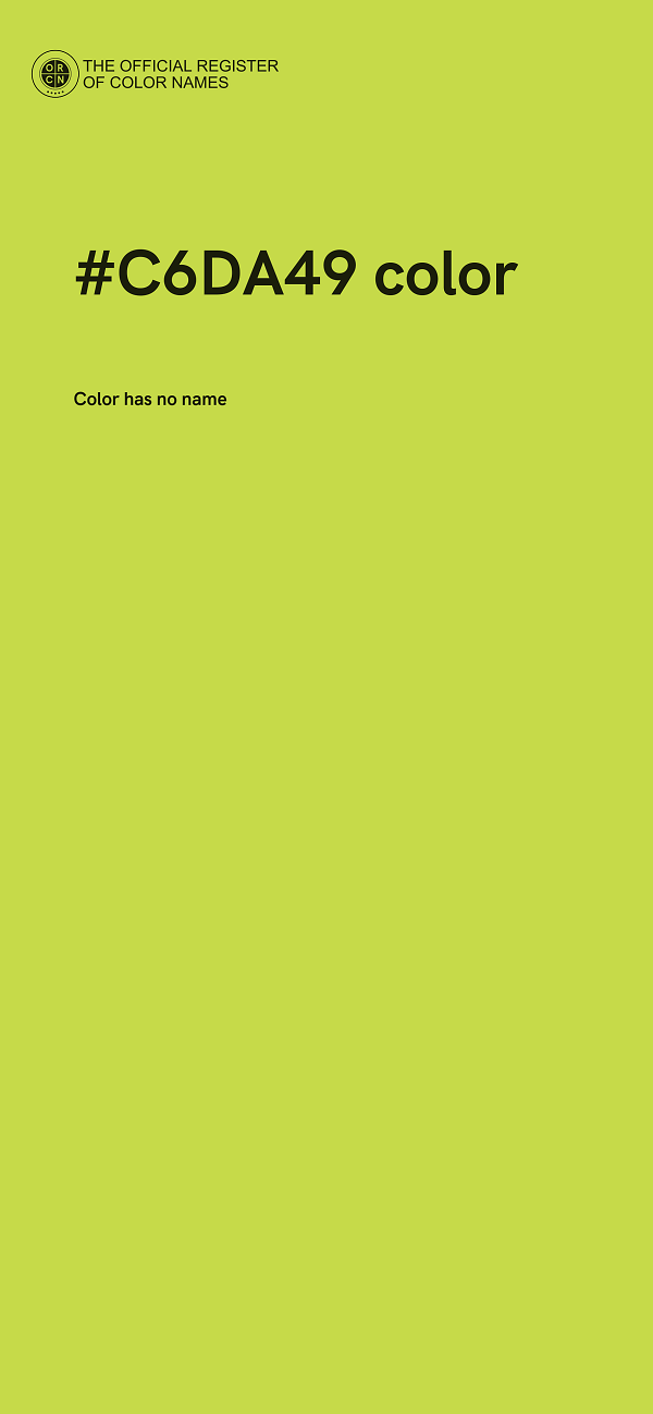 #C6DA49 color image