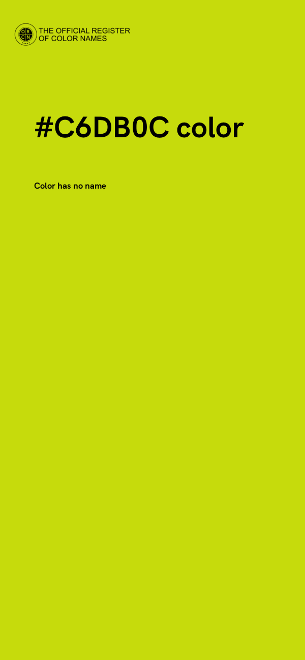 #C6DB0C color image