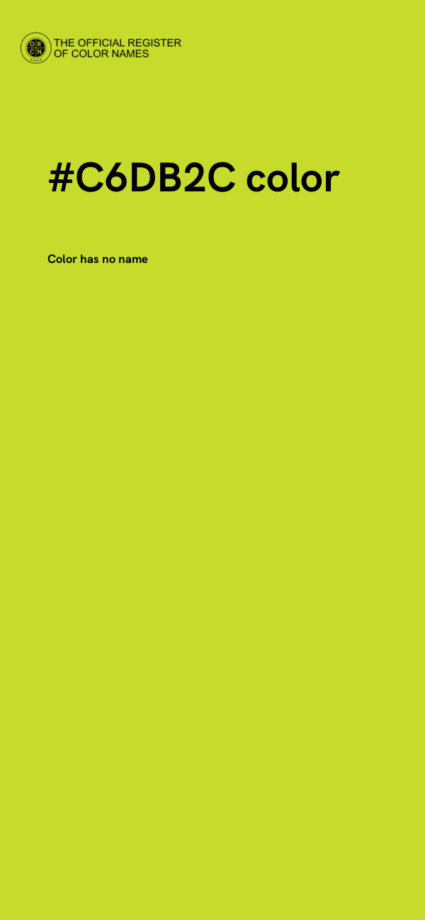 #C6DB2C color image