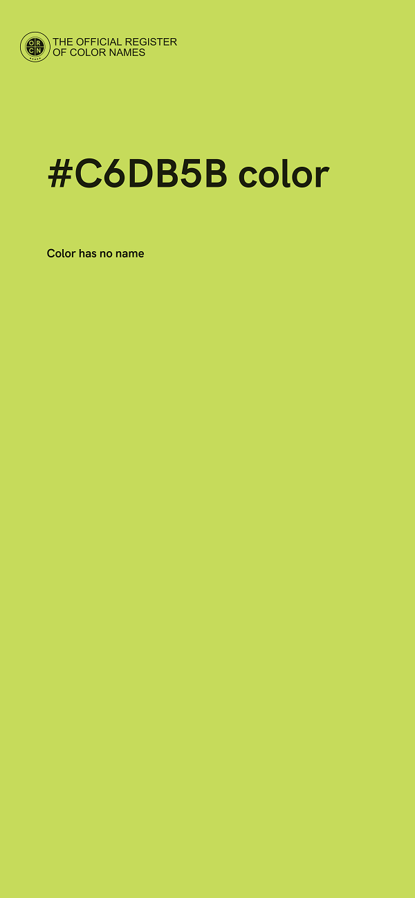 #C6DB5B color image